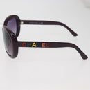 CHANEL Sunglasses plastic Purple CC Auth BA12624M-8