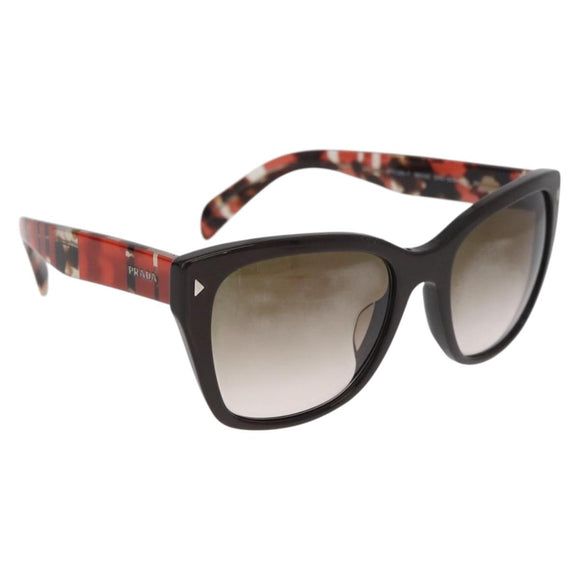 PRADA Sunglasses plastic Brown Auth BA12626A