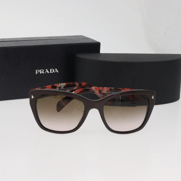 PRADA Sunglasses plastic Brown Auth BA12626A