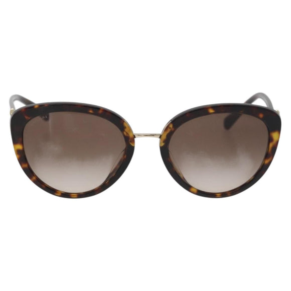 BVLGARI Zonnebril met schildpadpatroon kunststof Bruin Authentiek BA12628A