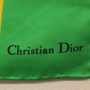 Christian Dior Scarf Silk Yellow Auth BA12629A-6