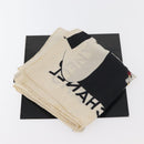 CHANEL Scarf Silk Black CC Auth BA12630-16