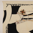 CHANEL Scarf Silk Black CC Auth BA12630-2