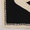 CHANEL Scarf Silk Black CC Auth BA12630-8