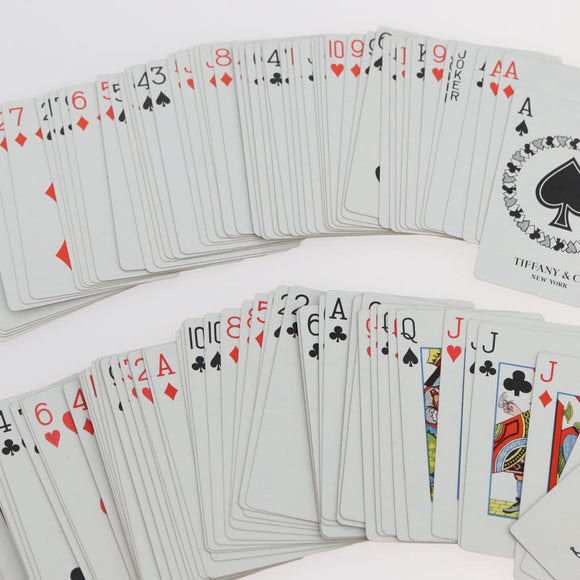 TIFFANY&Co. Playing Cards Paper White Auth BA12631