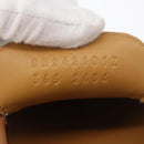 HERMES Kelly Belt Moccasin Loafers Shoes Leather Brown Silver Auth BA12632V-19