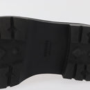 HERMES Kelly Belt Moccasin Loafers Shoes Leather Brown Silver Auth BA12632V-27