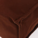 HERMES Fourre Tout GM Tote Bag Canvas Brown Silver Auth BA12636A-11