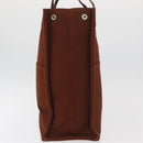 HERMES Fourre Tout GM Tote Bag Canvas Brown Silver Auth BA12636A-4