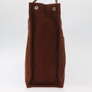 HERMES Fourre Tout GM Tote Bag Canvas Brown Silver Auth BA12636A-5