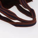HERMES Fourre Tout GM Tote Bag Canvas Brown Silver Auth BA12636A-7