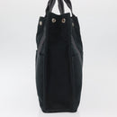 HERMES Fourre Tout MM Tote Bag katoen Zwart Zilver Auth BA12637-4