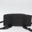 HERMES Her Line Backpack Canvas Gray Silver Auth BA12638A-11