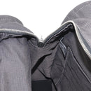 HERMES Her Line Backpack Canvas Gray Silver Auth BA12638A-20