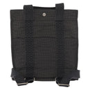 HERMES Her Line Backpack Canvas Gray Silver Auth BA12638A-3