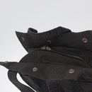 HERMES Her Line Backpack Canvas Gray Silver Auth BA12638A-6