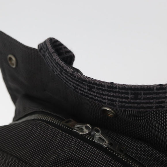 HERMES Her Line Backpack Canvas Gray Silver Auth BA12638A