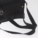 HERMES Her Line Backpack Canvas Gray Silver Auth BA12638A-9