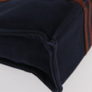 HERMES Fourre Tout PM Handtasche Canvas Braun Navy Auth BA12639A-10