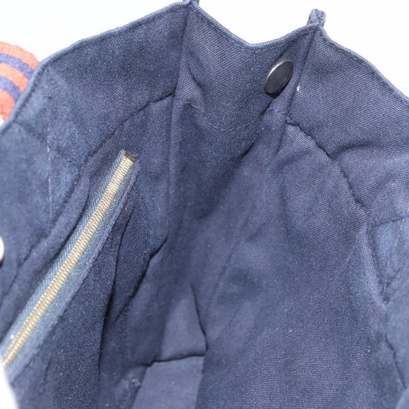 HERMES Fourre Tout PM Handtasche Canvas Braun Navy Auth BA12639A