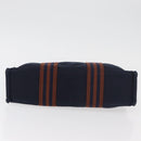 HERMES Fourre Tout PM Handtasche Canvas Braun Navy Auth BA12639A-9