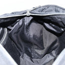HERMES Acape Luco PM Hand Bag Nylon Black Silver Auth BA12640-16