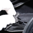 HERMES Acape Luco PM Hand Bag Nylon Black Silver Auth BA12640-20