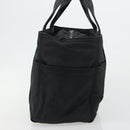 HERMES Acape Luco PM Hand Bag Nylon Black Silver Auth BA12640-4