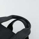 HERMES Acape Luco PM Hand Bag Nylon Black Silver Auth BA12640-8