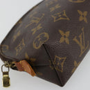 LOUIS VUITTON Monogram Pochette Cosmetic PM Pouch M43998 LV Auth BA12642-14