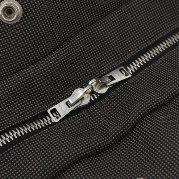 HERMES Her Line Tote Tote Bag Canvas Gray Silver Auth BA12645