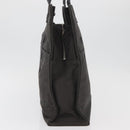 HERMES Her Line Tote Tote Bag Canvas Gray Silver Auth BA12645-4