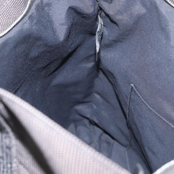 HERMES Her Line Tote Bag Canvas Gray Silver Auth BA12646A