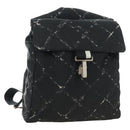 CHANEL Neue Reiselinie Rucksack Nylon Schwarz CC Auth BA12647V-1