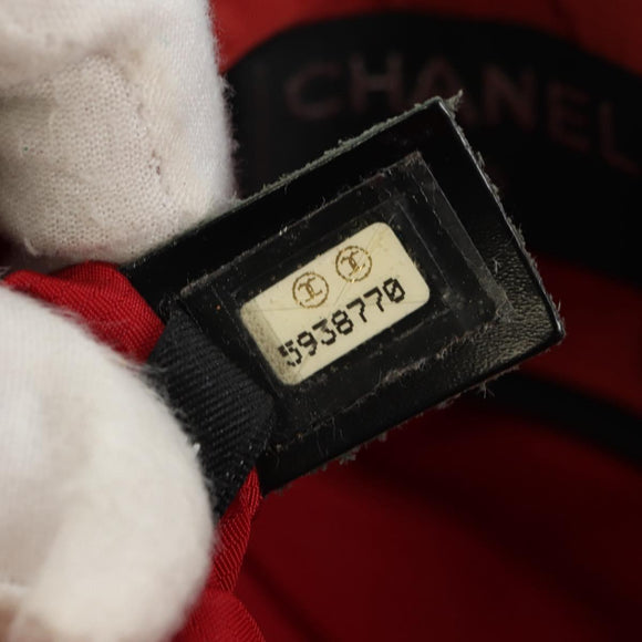 CHANEL Neue Reiselinie Rucksack Nylon Schwarz CC Auth BA12647V