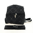 CHANEL Neue Reiselinie Rucksack Nylon Schwarz CC Auth BA12647V-12