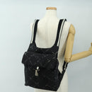 CHANEL Neue Reiselinie Rucksack Nylon Schwarz CC Auth BA12647V-27