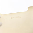 CHANEL Tote Bag Rubber Khaki Silver CC Auth BA12649-16