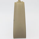 CHANEL Tote Bag Rubber Khaki Silver CC Auth BA12649-5