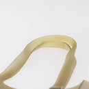CHANEL Tote Bag Rubber Khaki Silver CC Auth BA12649-9