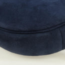 Christian Dior Chain Shoulder Bag Suede Navy Gold Auth BA12652V-12