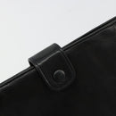 CHANEL Long Wallet Lamb Skin Black CC Auth BA12654A-8