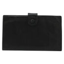CHANEL Long Wallet Lamb Skin Black CC Auth BA12654A-2