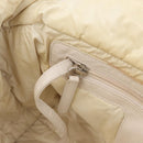 CHANEL Cococoon Handtas Nylon Beige Zilverkleurig CC Auth BA12656-20