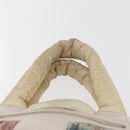 CHANEL Cococoon Handtas Nylon Beige Zilverkleurig CC Auth BA12656-8