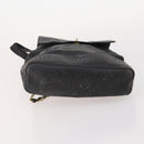 CHANEL Backpack Caviar Skin Black Silver CC Auth BA12657-6