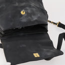 CHANEL Backpack Caviar Skin Black Silver CC Auth BA12657-19