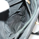 CHANEL Backpack Caviar Skin Black Silver CC Auth BA12657-24