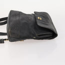 CHANEL Backpack Caviar Skin Black Silver CC Auth BA12657-3