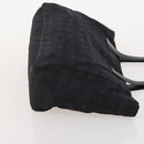 CHANEL New Travel line Tote Bag Nylon 2 Set Black CC Auth BA12658-12